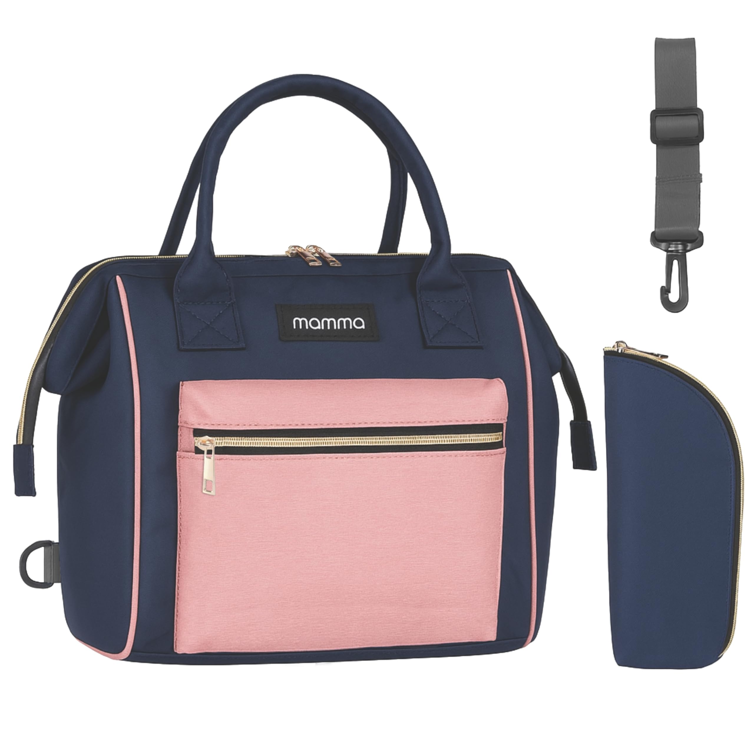 MAMMA Diaper Bag for Mothers for Travel | Small Baby Bag, 3 Ways Carry | Mini Diaper Bags for Mom for Travel, Waterproof Baby Diaper Bag for Mother Carry with 9 Months Warranty