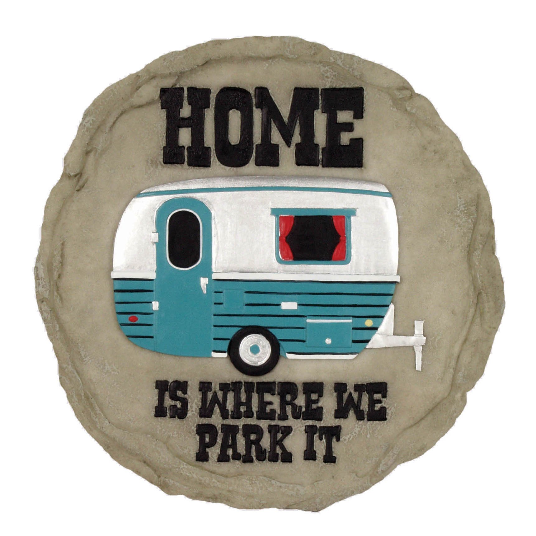 Camper Stepping Stone Spoontiques : pas de jardin décoratif en résine