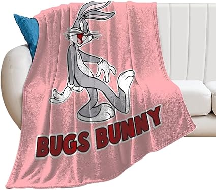 Amazon バッグス バニー ルーニー テューンズ 安い アレルギー防止 0 150 Cm セミダブル ブランケット 掛け 毛布 高密度 フランネル 軽量 大判 ふんわり アニメ キャラクター 四季適用 洗える おしゃれ かわいい ブランケット 毛布 オンライン通販
