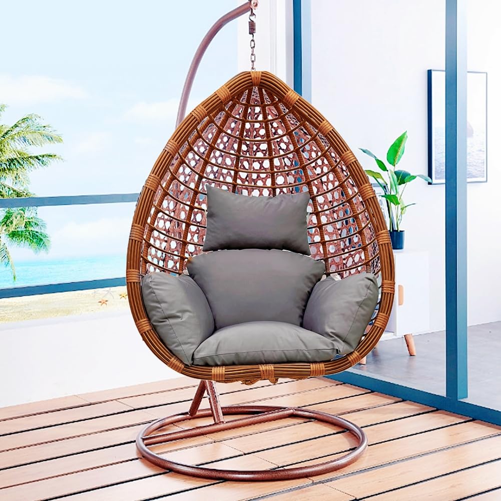 Amazon.com: ZYANLING Swing Egg Cushion Replacement Outdoor Hanging