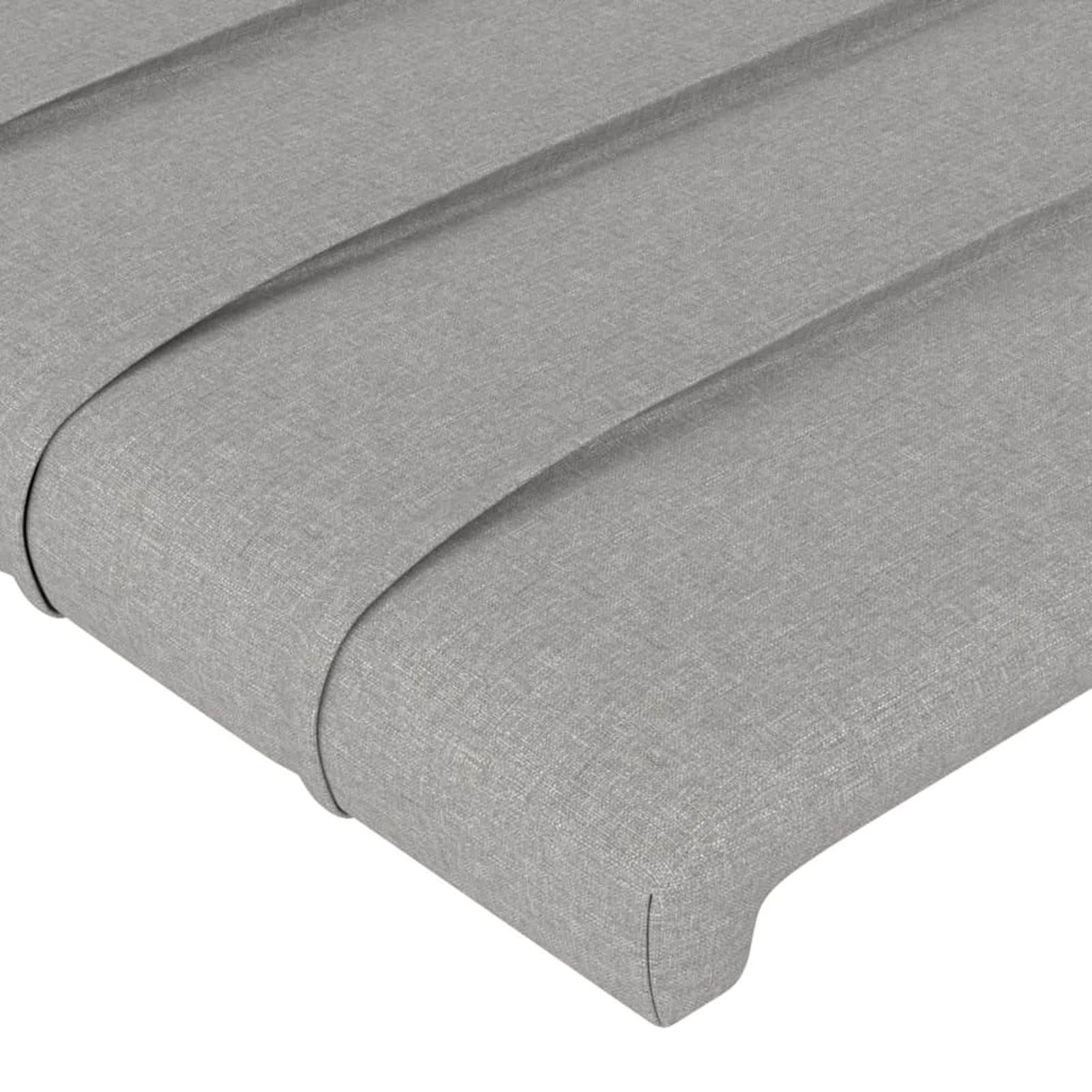 Cabeceros 2 Unidades, Cabezal De Cama, Cabecera para Cama, Cabeceira Cama, Cabezales Dormitorios Modernos, Tela Gris Claro 72x5x78/88 cm