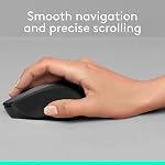 Logitech M330 2.4GHz Silent Wireless Mouse with USB Receiver, Optical Tracking, Silent and Lightweight, Long Battery Life, for PC, Mac, Laptop, Chromebook - Black