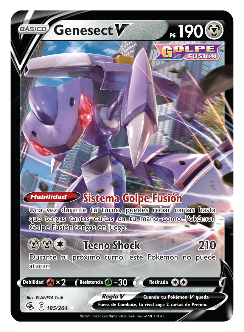 Pokémon: Baraja Combate De Liga De Mew VMAX (1 baraja de 60 Cartas Completa, 6 2 Cartas holográficas)