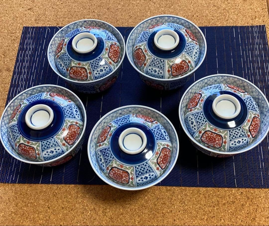 茶道具 輪島塗 金継 箸洗 五客 木製朱塗 内黒 小吸物椀 和食器共箱