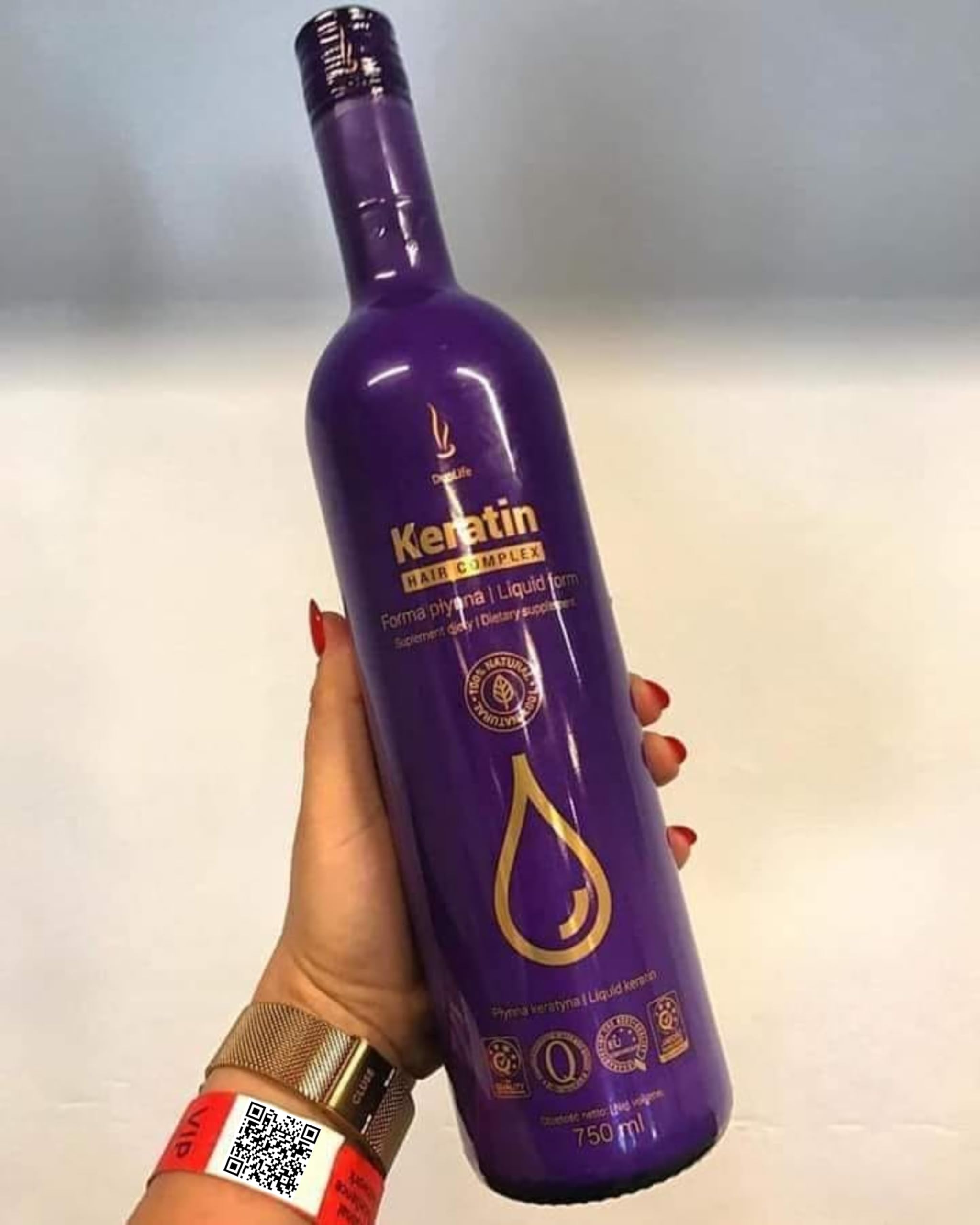 DuoLife Siero alla cheratina, 750 ml, per rinforzare i capelli, unisex, per adulti