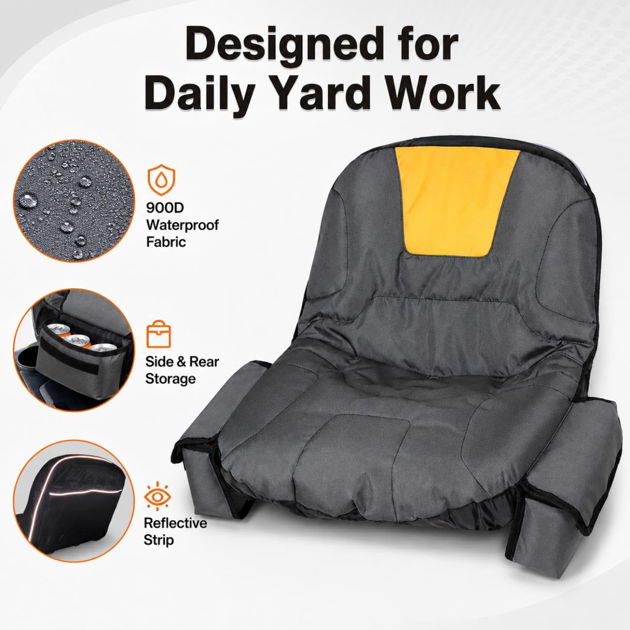 Funda de Asiento Cortacésped para Simplicity ZT2000 27/46 2011-2011 | Cubierta del Tractor Jardín Funda Protectora Asiento Tractore y Cortacésped de Equitación Exterior Impermeable Resistente