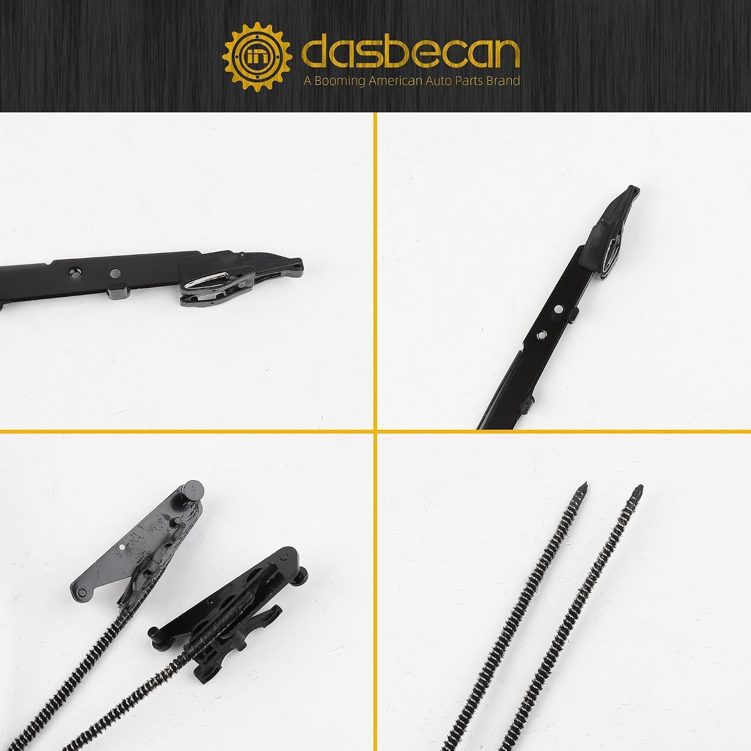 Dasbecan Sunroof Glass Cables FL3Z16502C22 Track Assembly Repair Kit Compatible with Ford F150 2015-2020 F250 F350 Super Duty 2017-2019, Ford Expedition Lincoln Navigator#FL3Z-1651071-A FL3Z-1651071-B