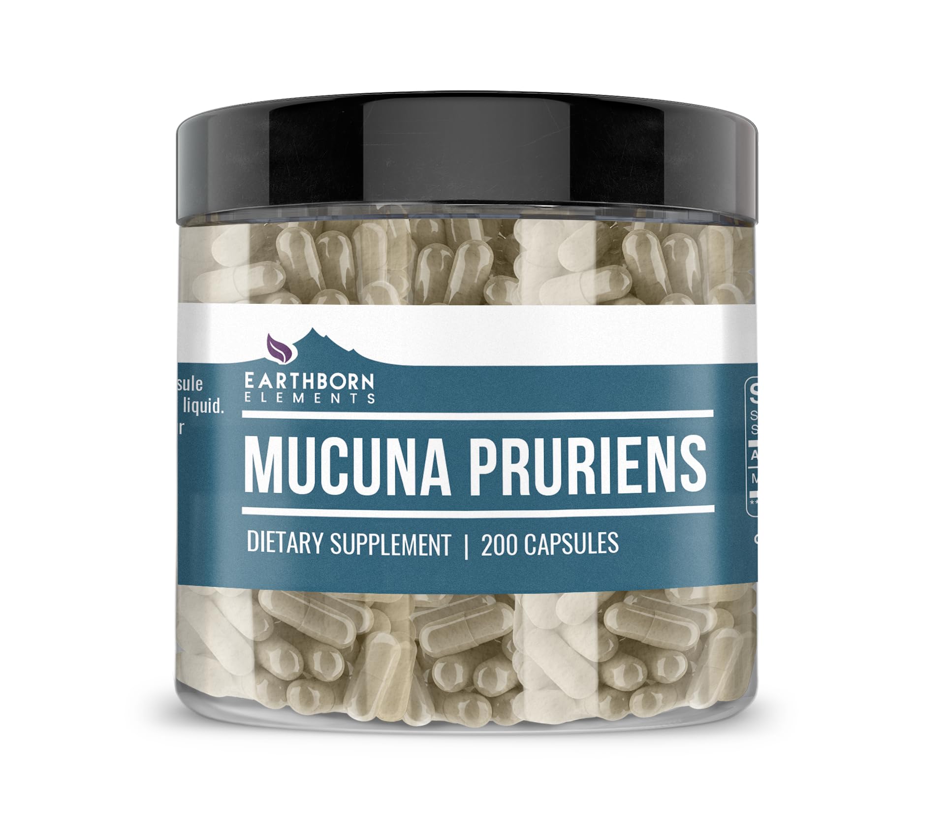 Mucuna Pruriens Extract, 200 Capsules, No Additives or Fillers
