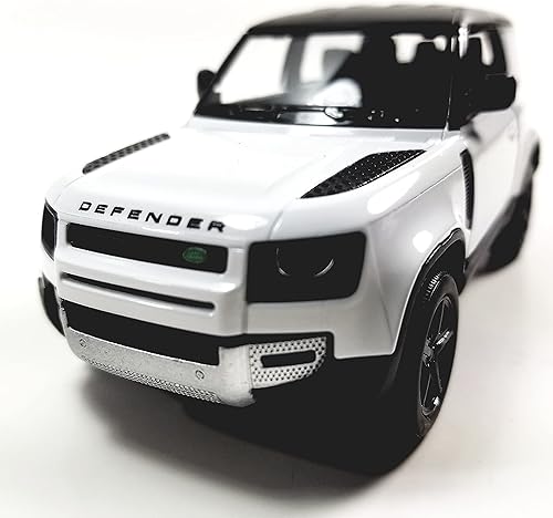 Miniatura 2 de Kinsmart Land Rover Defender 90 Eggshell Blanco 136 Escala Diecast SUV PEQUEÑO