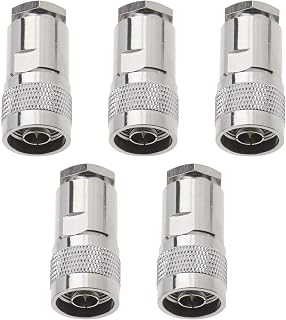5Pcs N Type Cable Clamp Compression Plug Coaxial Adapter for 7D-FB Ecoflex 10 RG213 RG214 LMR400