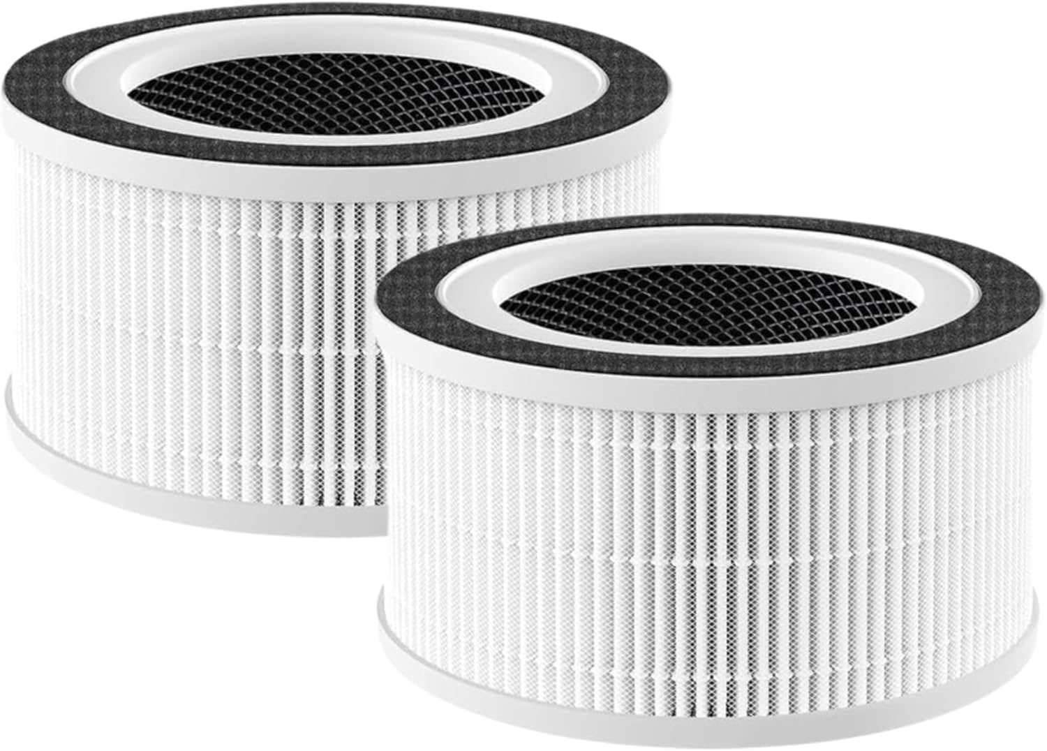 Nispira 3-in-1 True HEPA Filter + Carbon Compatible with AFLOIA FILLO, HALO, MOOKA Allo Air Purifier, Honati, Miroco, Vanaheim and Saki Air Purifier, 2 Packs