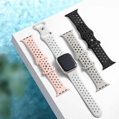 Miniatura 2 de Getino Compatible con Apple Watch Band de 1.575 in 1.496 in 1.614 in 1.732 in 1.772 in 1.811 in 1.929 in 1.654 in para mujeres y hombres, iWatch SE
