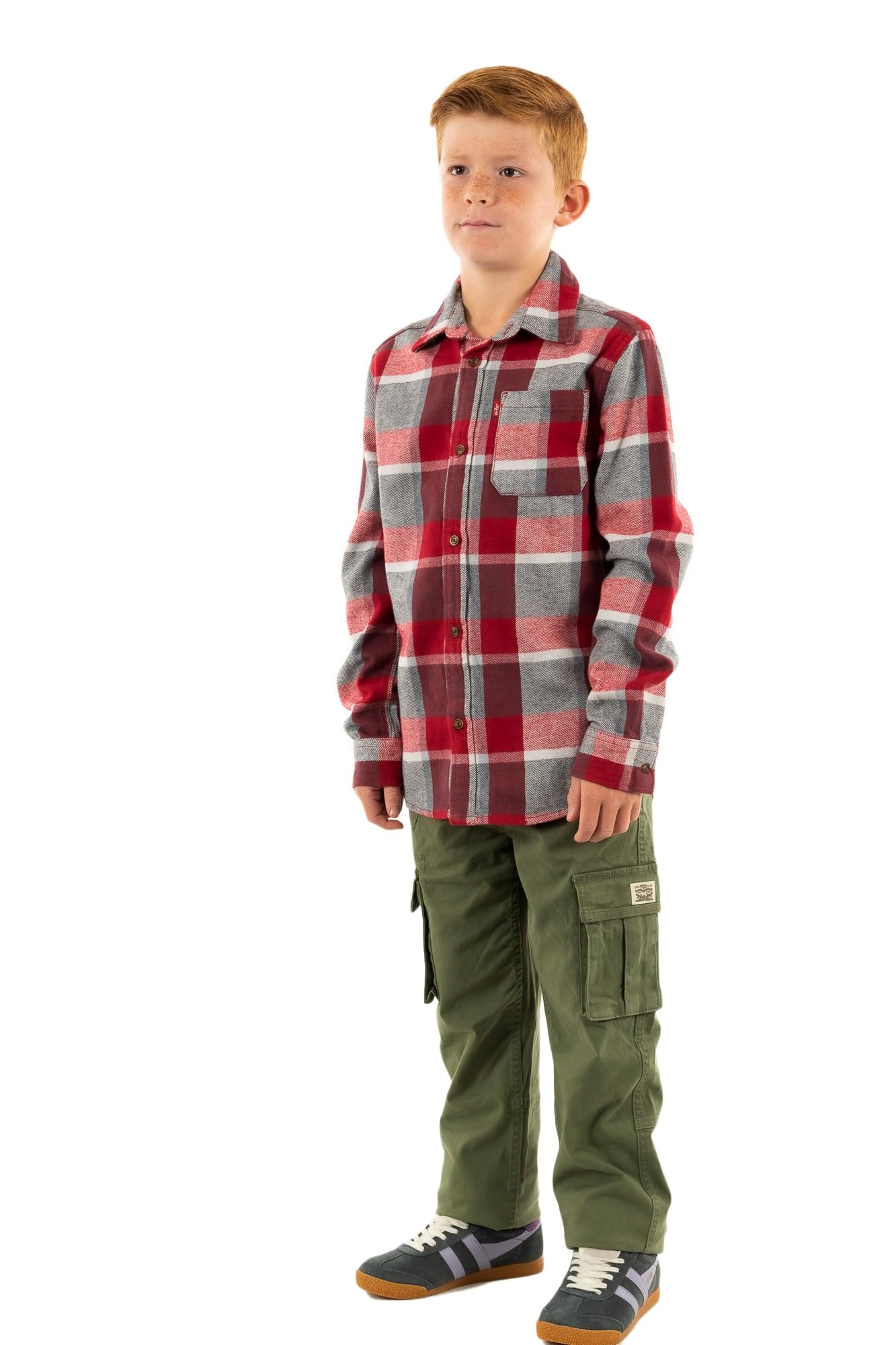 Levi's Chemises Manches Longues Toddler r2f Chili Pepper