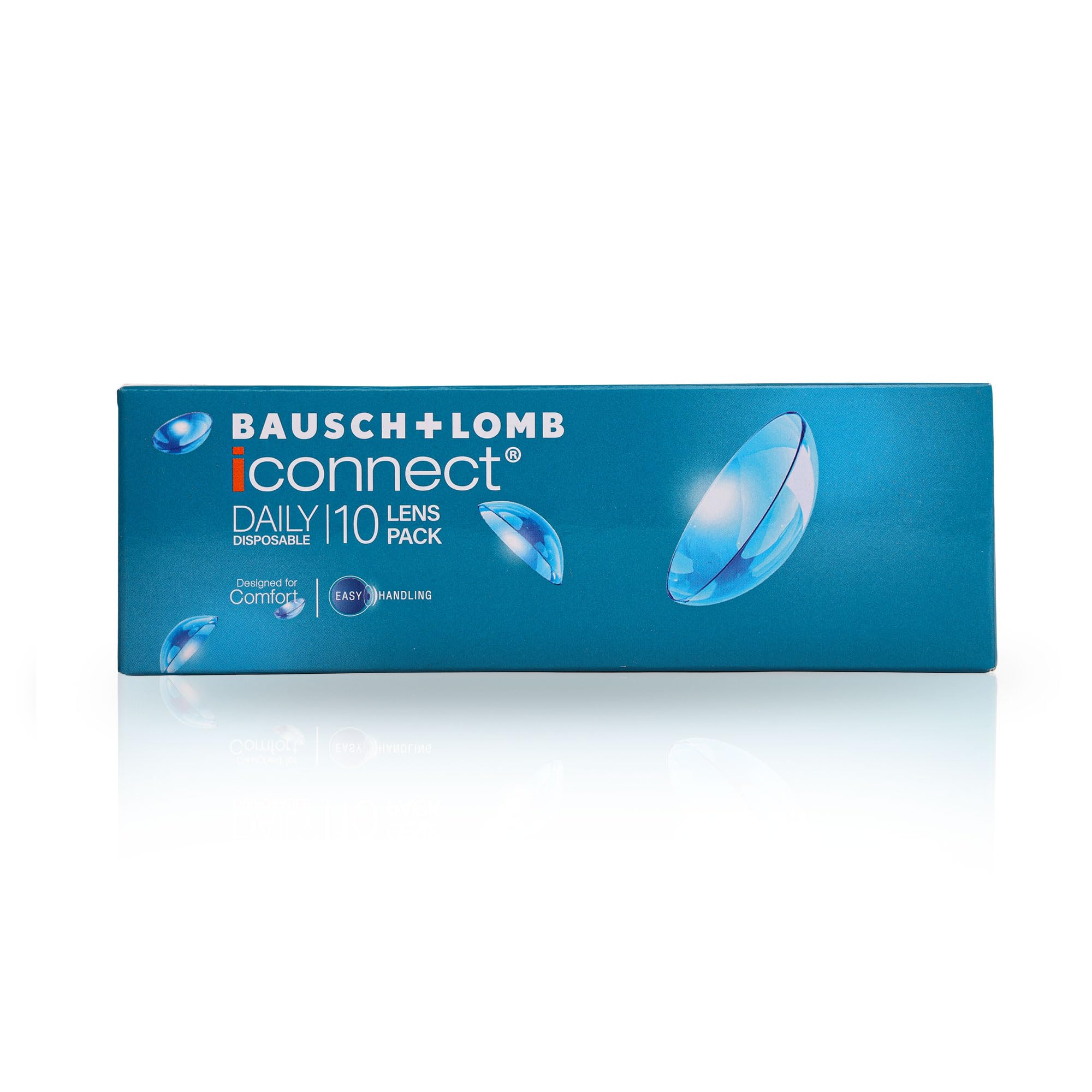 Bausch & Lomb Iconnect Daily Contact Lens - Spherical | Daily Disposable | Hydrogel Material | (-5.25, Pack of 10)