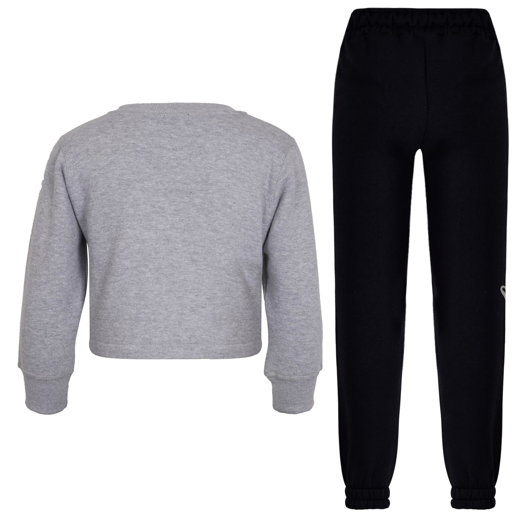 A2Z 4 Kids Girls Tracksuit Zipped Hooded Sweatshirt Top Bottoms