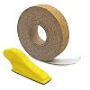 Hand Sander Set 1 Inch Micro Sandpaper Sandpaper 40 Grit Sandpaper with 1 Piece Detail Sanding Tool for DIY Crafts Wood Polishing 6 Meters