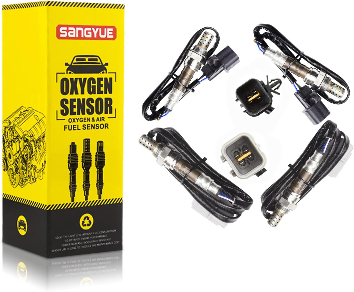 4 Oxygen Sensor for 2001 2002 2003 2004 2005 Mitsubishi Eclipse Dodge Stratus Chrysler Sebring 3.0L Upstream + Downstream