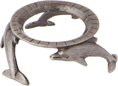 Bard's Soporte para huevos de peltre, delfines, 0.875 pulgadas de diámetro (se adapta a huevos del tamaño de gallina)