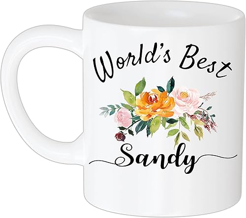 Taza de café personalizada con nombre del mundo, regalo de flor y nombre del mundo, regalo del día de la madre para la madre. chica, taza de esposa,