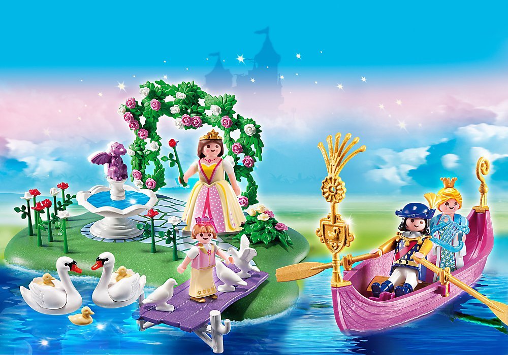 PLAYMOBIL Princesas - Princess Isla de la Princesa y Góndola Romántica Juguetes y Juegos 5456