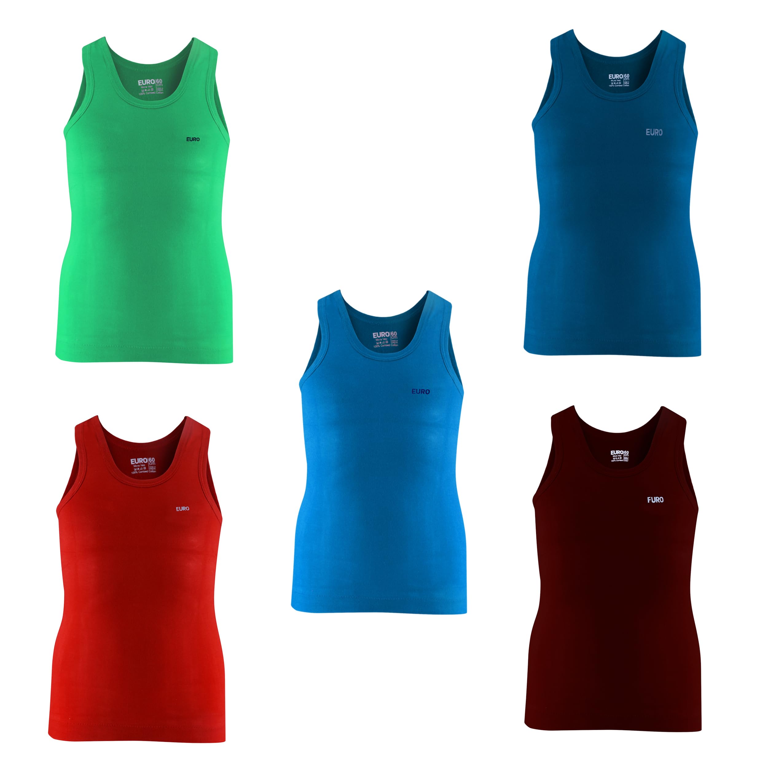 EURO Boy's Solid Standard Vest