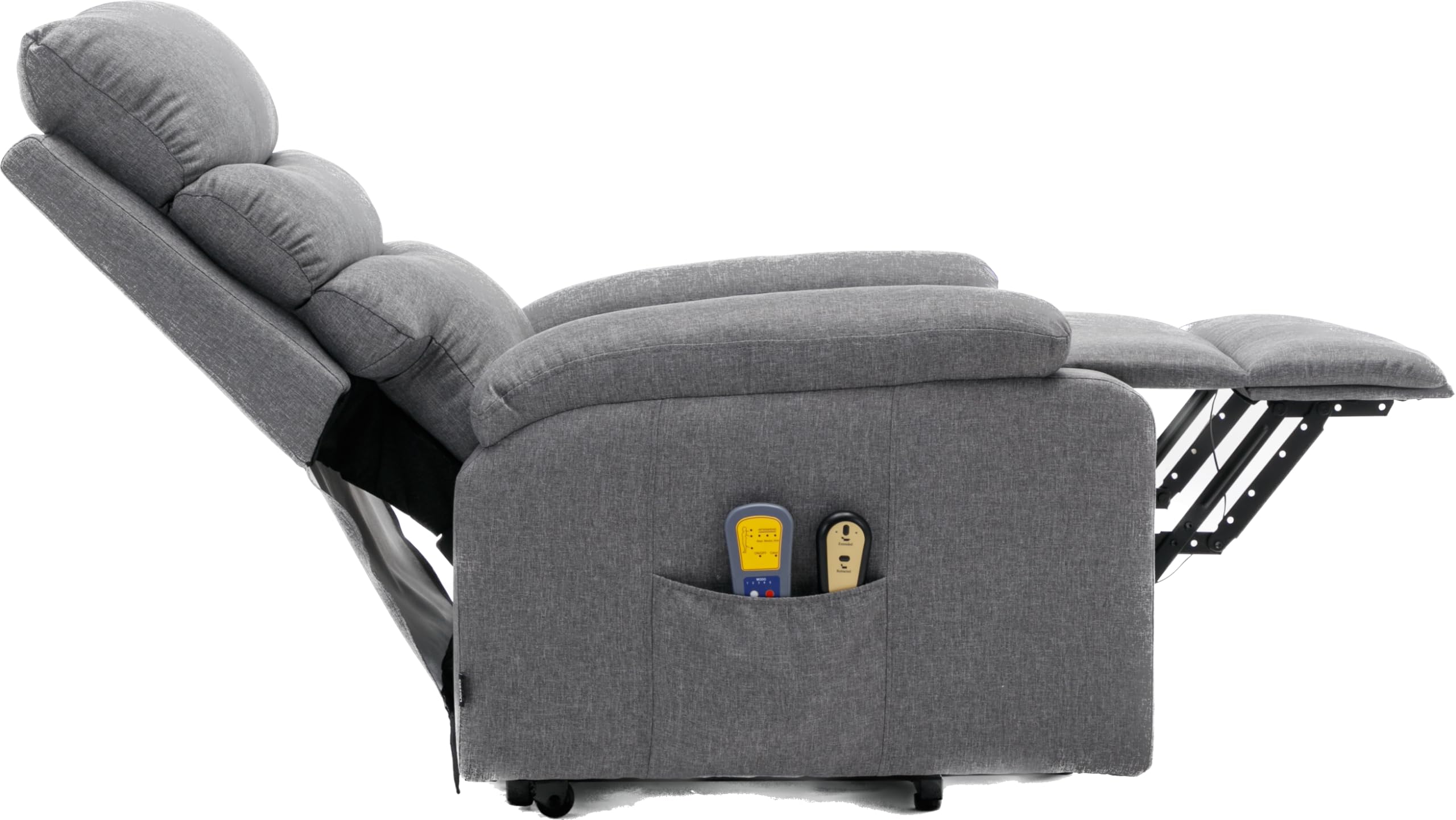 ASTAN HOGAR Poltrona Relax con Funzione Auto-Aiuto (Levanta Persone), Reclinazione Elettrica, Massaggio E Termoterapia, Modello Ceci AH-AR10520GR