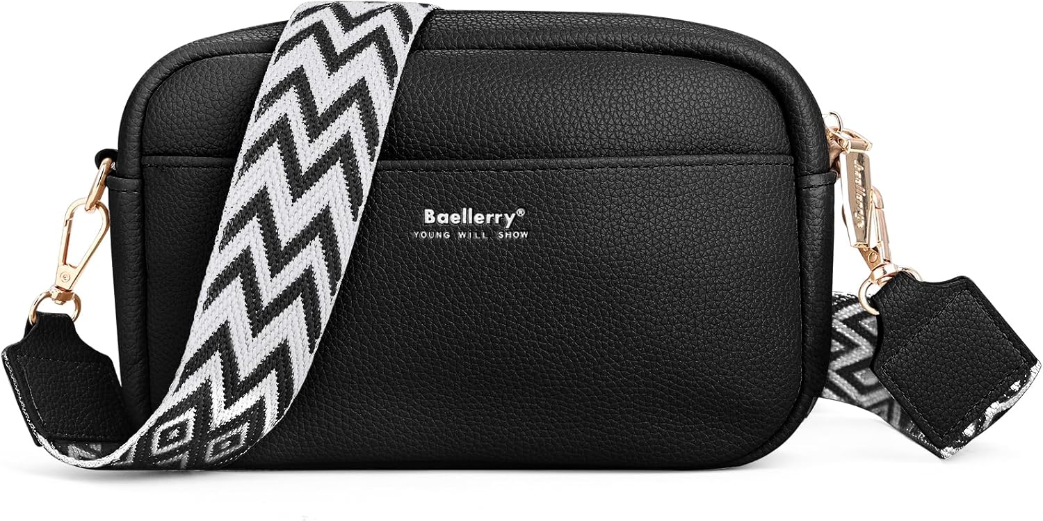 Small Boho Crossbody Bags for Women, Vegan Leather Cross Body Cell Phone Purse Shoulder Handbag with Wide Strap | Adjustable strap, Theft proof, Ideal gift, Spacious capacity, Macaron color