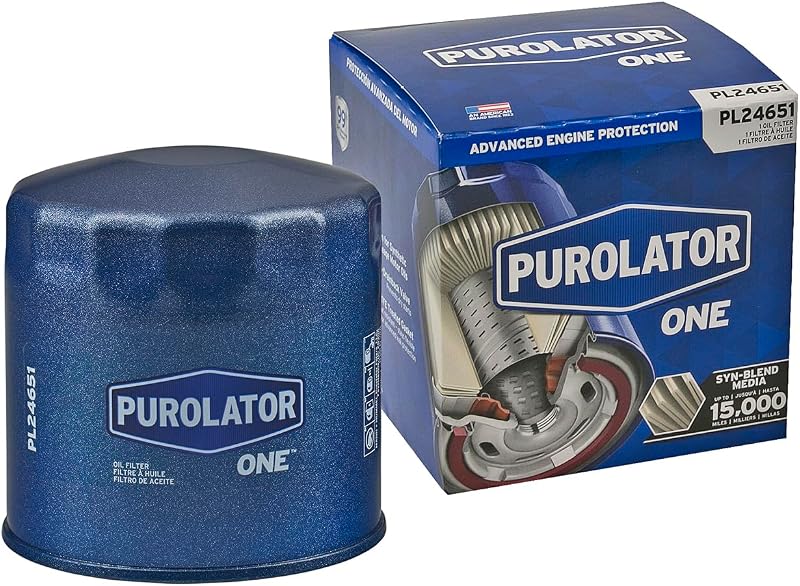 Filtro de óleo do motor PurolatorONE PL24651 para Ford F-150, F-250 Super Duty, Expedition, Explorer e Mustang – 1 unidade