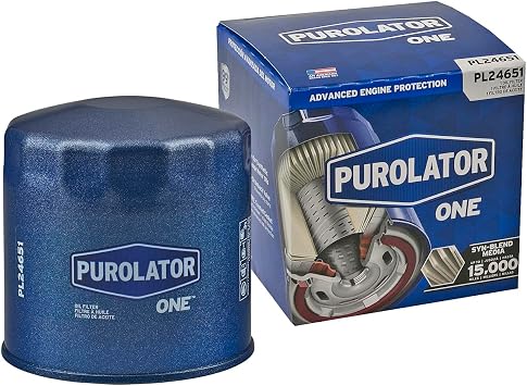 Purolator PL24651 PurolatorONE Advanced Engine Protection Spin On Oil Filter Compatible With Ford F-150, F-250 Super Duty, Expedition, Explorer, Mustang, E-350 Super Duty, F-350 Super Duty and Escape