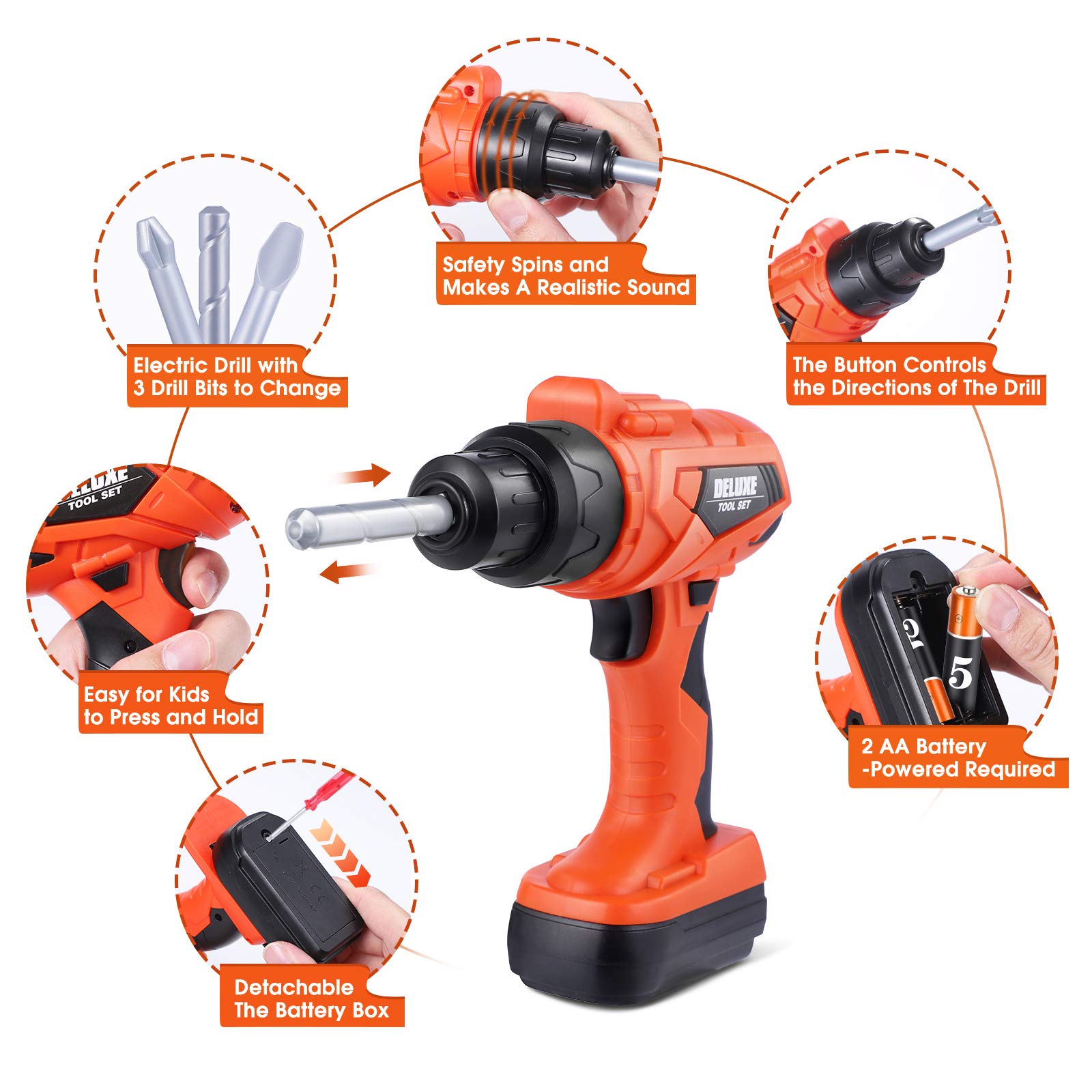 Amazon.com: iBaseToy Kids Tool Set - 32 