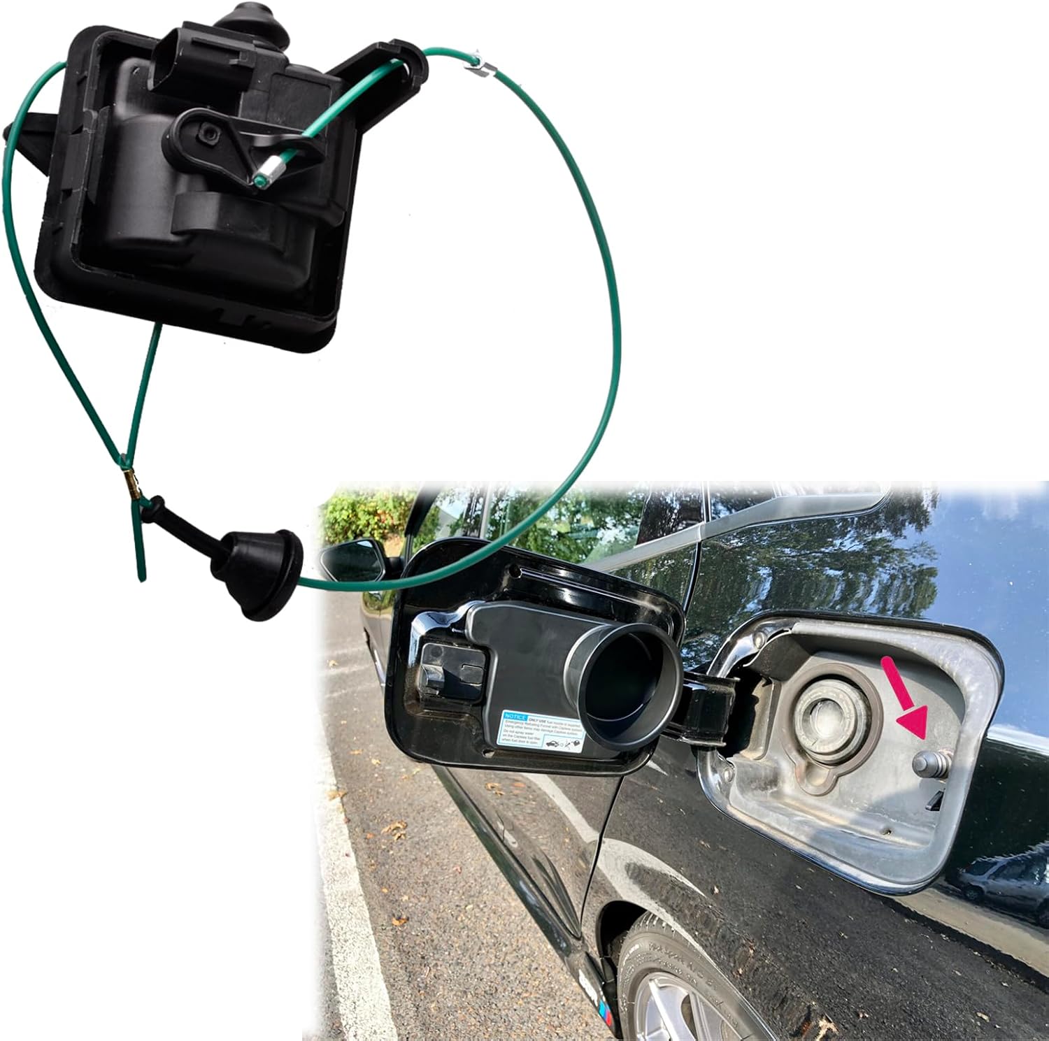 Fuel Lid Actuator Gas Door Assembly Compatible for Honda Civic 2016-2021 Gas Tank Actuator Replace 74700-TBA-A02 74700TBAA02