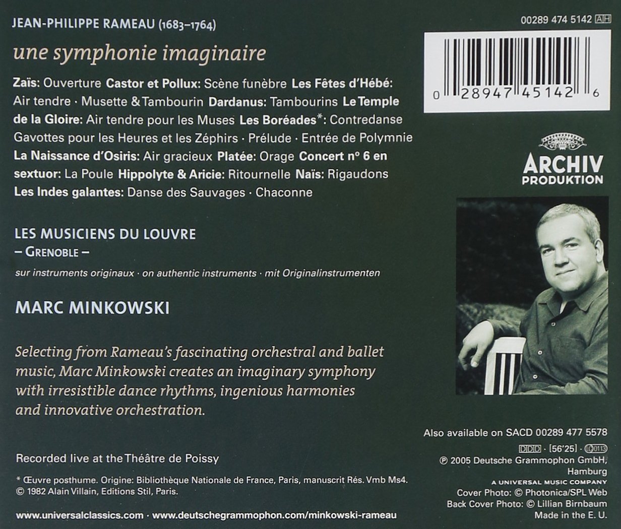 Rameau - une symphonie imaginaire / Les Musiciens du Louvre - Marc Minkowski
