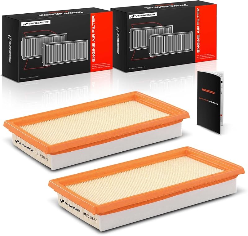 Filtro de ar do motor A-Premium para Nissan e INFINITI – Kit com 2 unidades