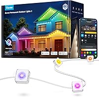Govee Permanent Outdoor Lights 2: 100ft RGBIC IP67 Waterproof String Lights, 72 LEDs, 100 Scenes, 40lm White, Alexa/Google Compatible