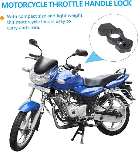 Miniatura 8 de Cerradura de seguridad para motocicleta, 1 juego de cerradura de bocina, cerradura de acelerador, cerradura de manillar de motocicleta, accesorios