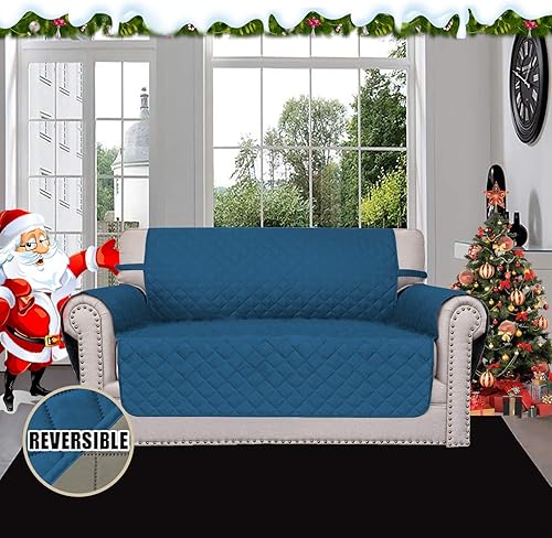 Miniatura 547 de Easy-Going - Funda reversible para sofá, resistente al agua, con varillas de espuma y correas elásticas, protector de muebles para mascotas y perros