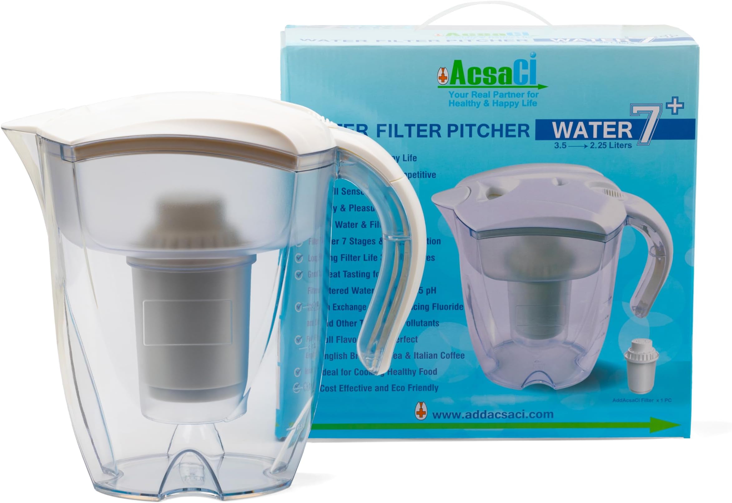 Fluoride Water filter Pitcher 3.5L &ndash; Removes Fluoride, Lead