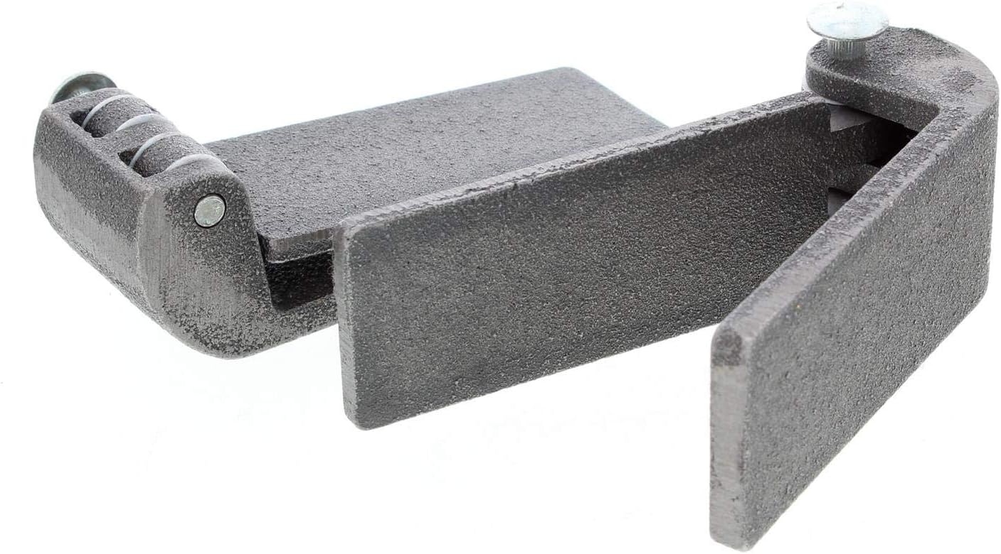 Speedway Motors Universal Budget Door Hinges, Cast Steel Two-Tongue Design with Nylon Washers, 1-5/8” x 3-3/4” Bare Finish Hinges for Model T & Lightweight Custom Door Applications