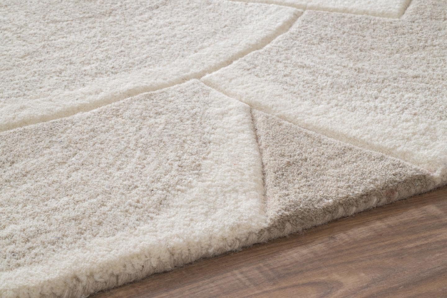 nuLOOM Gol Hand Tufted Wool Floral Area Rug, 9x12, Ivory