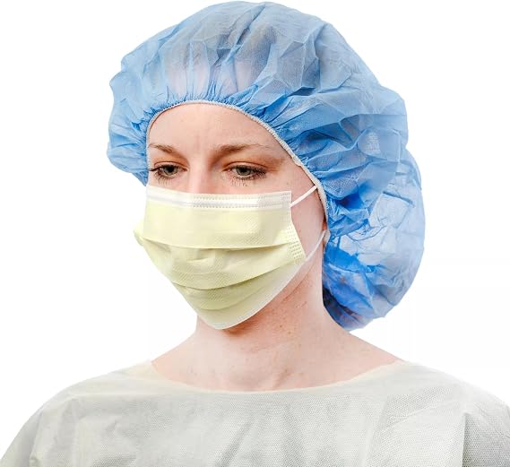 Cardinal Health Unisex Cardinal HealthTM Level 1 Procedure Mask, Ear Loops, Yellow