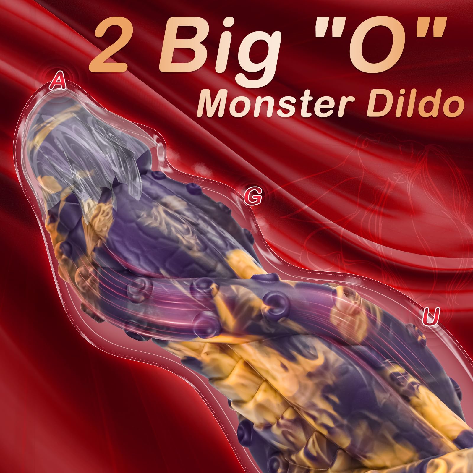 Monster Anal Dildo Sex Toys for Women, 8.9 Inch Huge Dragon Dildos with Strong Suction Cup for Hands-Free, Thick Big Fantasy Tentacle Dildo Silicone, Prostate Massager Anal Toys Adult Toys Sex Toy