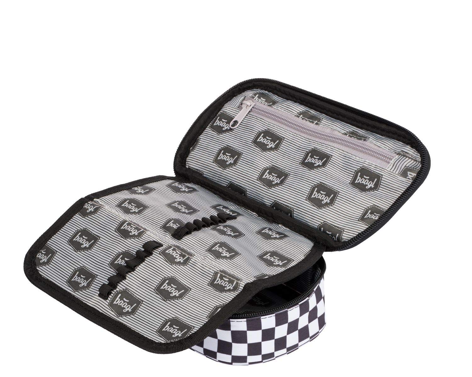 Baagl Mochila escolar para niña, 3 piezas, mochila escolar a partir de 3 clases, mochila escolar primaria con correa para el pecho, mochila ergonómica, Skate Ska, Juego de mochila escolar
