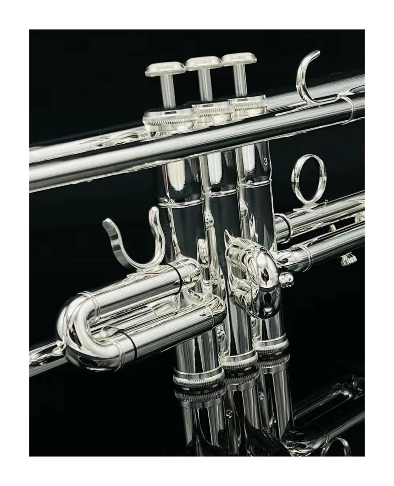trąbka instrument Oryginalny instrument trąbkowy posrebrzany profesjonalny