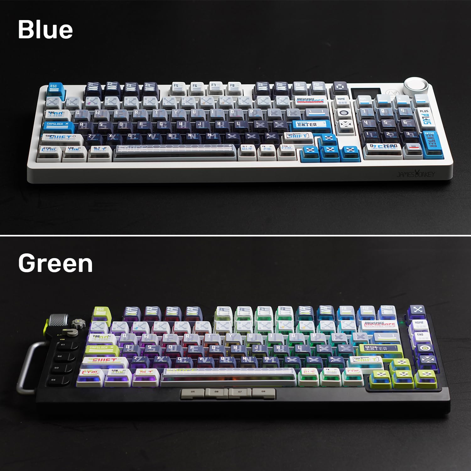 Amazon | ZH CAPXXX リメイクプラン PBT + PC 半透明 キーキャップ