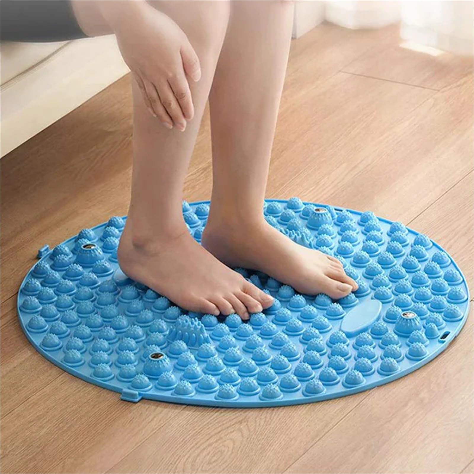 Fußmassage-Akupressurmatte, Akupressur-Fußmatte, Massage, Spaziergang, Gesundheit, Druckbrett, Yoga, Fingertraining, mehrfarbig(53cm Pink)