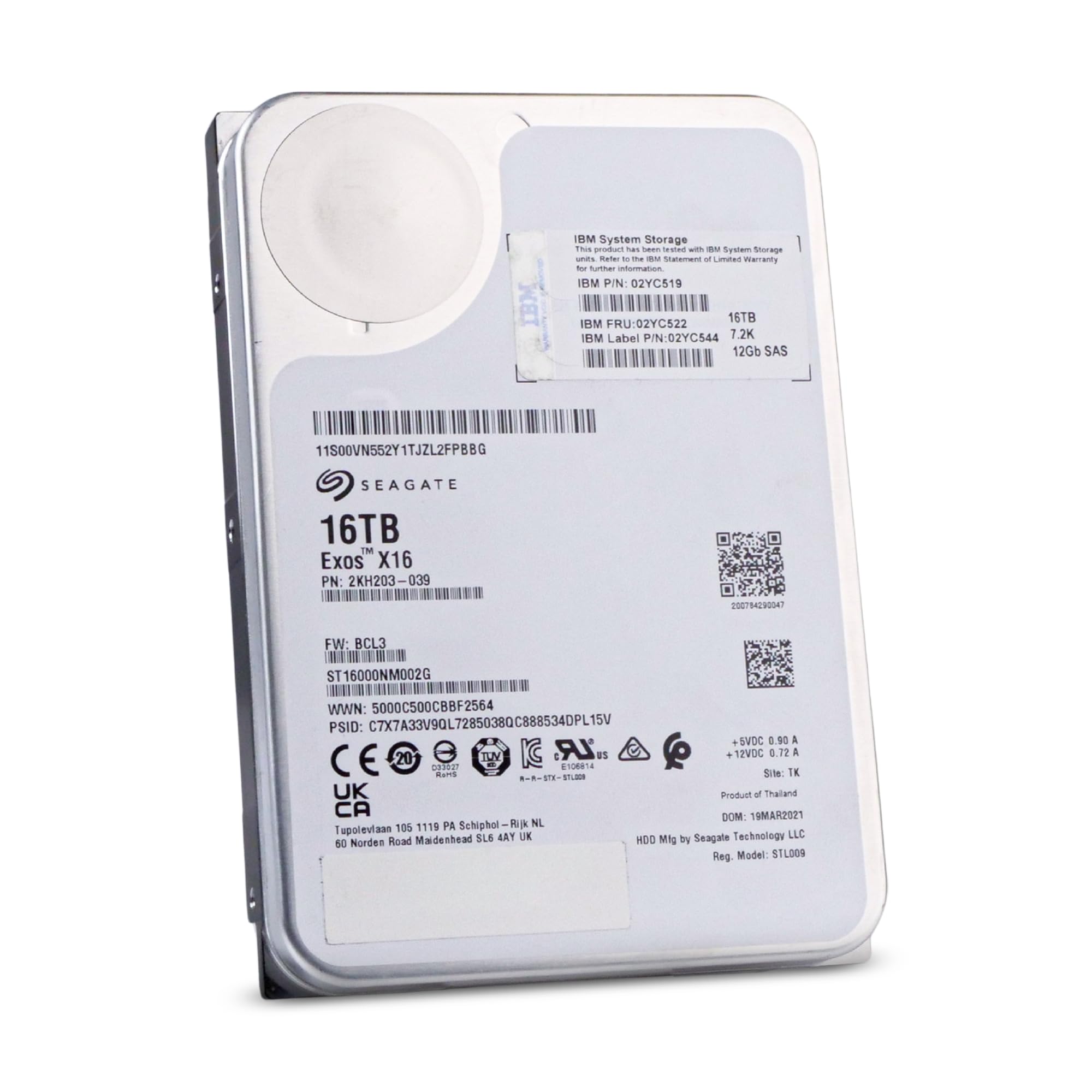 Amazon.com: Seagate/IBM Exos X16 16TB Enterprise Hard Drive HDD