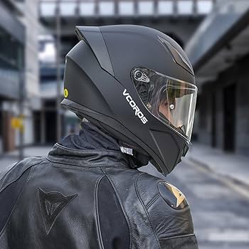 OFOF 1F MATT BLACK ほぼ新品　UK4 Amazon.com: VCOROS Full Face Motorcycle Helmet for Unisex