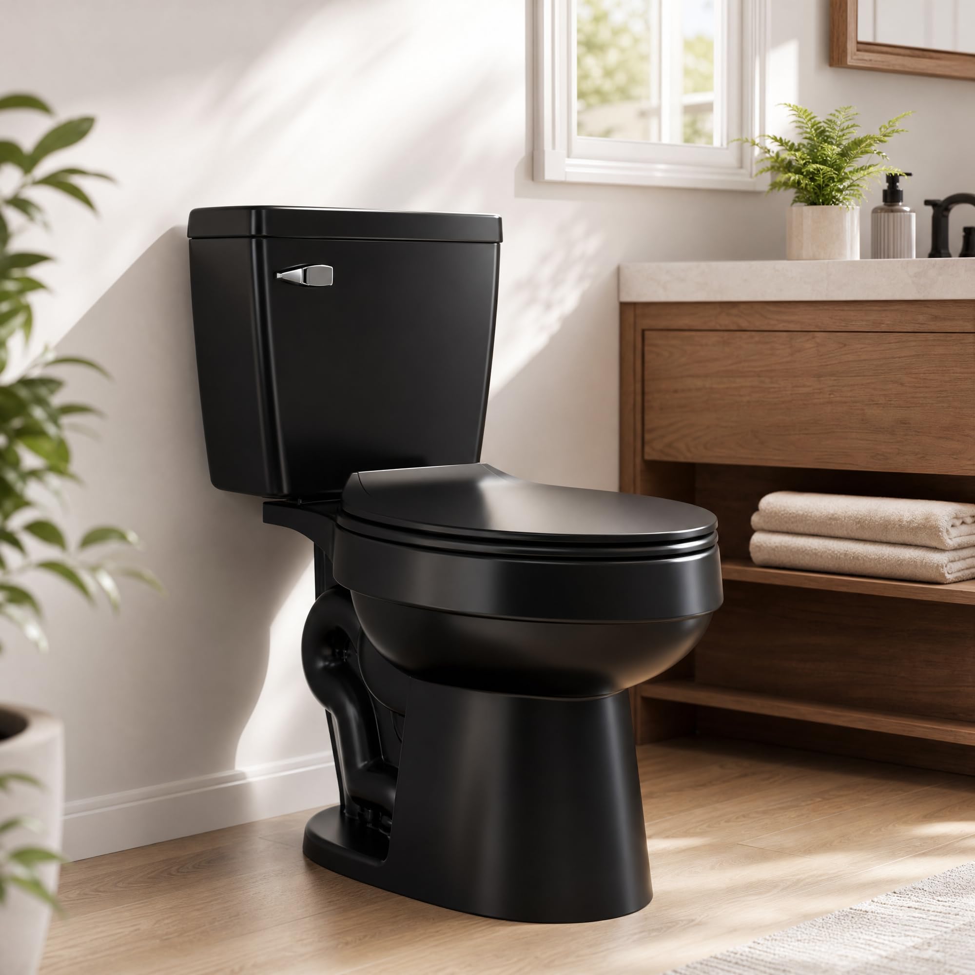 ELLAI Glossy Black Toilet