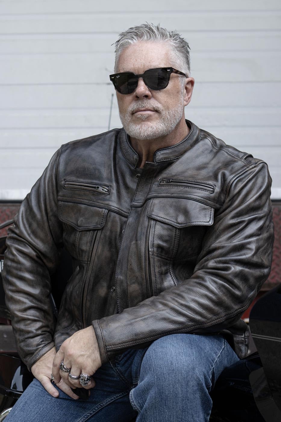 Milwaukee Leather MLM1506 Mens Black Premium Leather Motorcycle Jacket w Utility Pockets Cool-Tec Leather Treatement — view 8