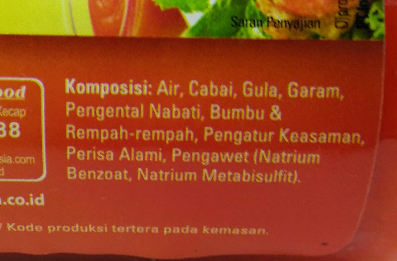 Indofood Sambal Pedas - Hot Sauce, 140 ml (Pack of 3)